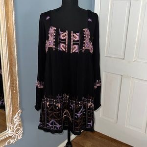 NWT Free People Gauze Fully lined dress with beautiful detail!